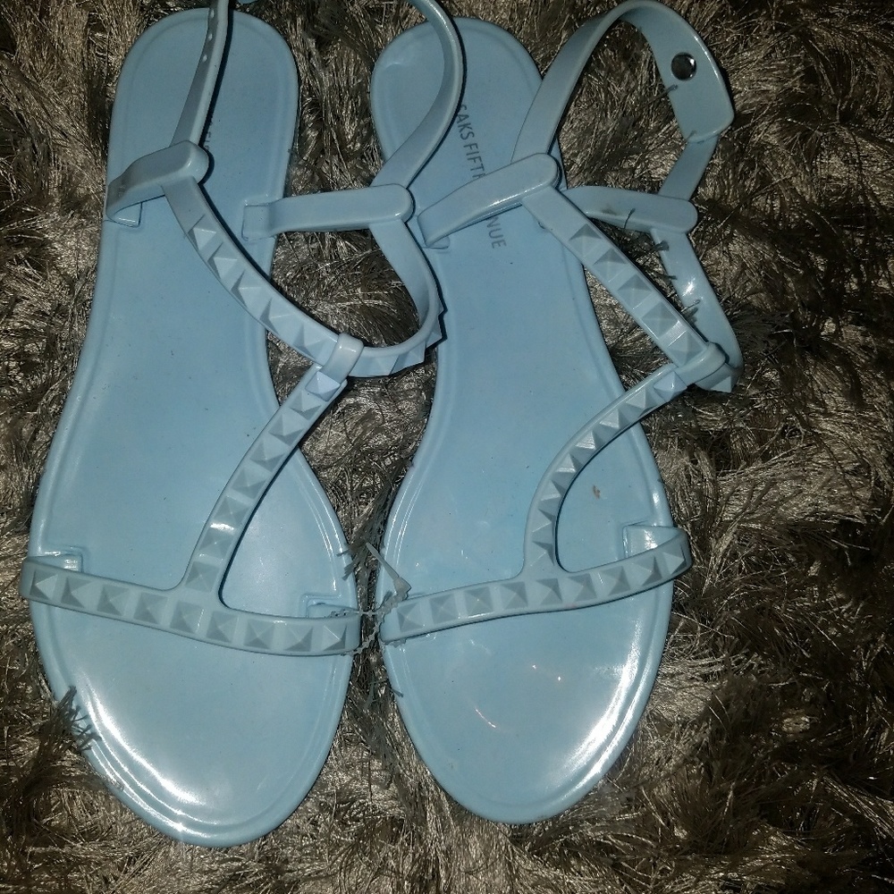 Size 7 NWT Saks Baby Blue Sandals